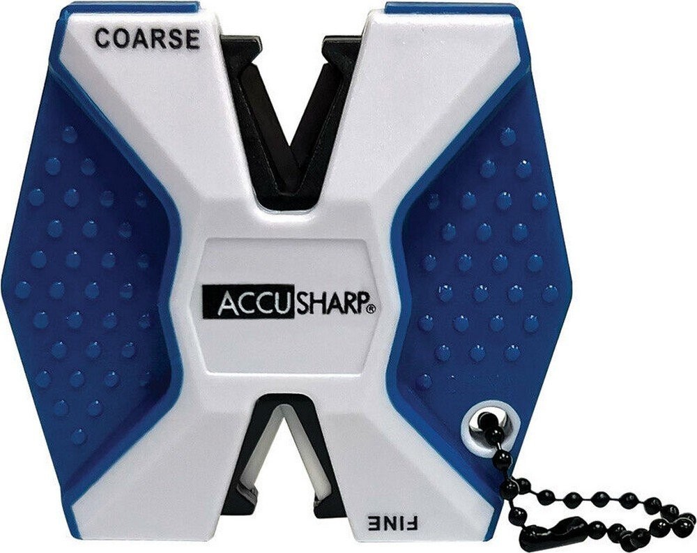 AccuSharp 2-Step Carbide Ceramic Keychain Knife Sharpener Proper Angles 342C