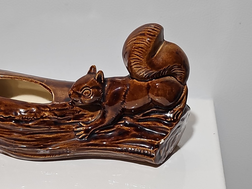 Mid Century Modern Squirrel Planter Ceramic MCM