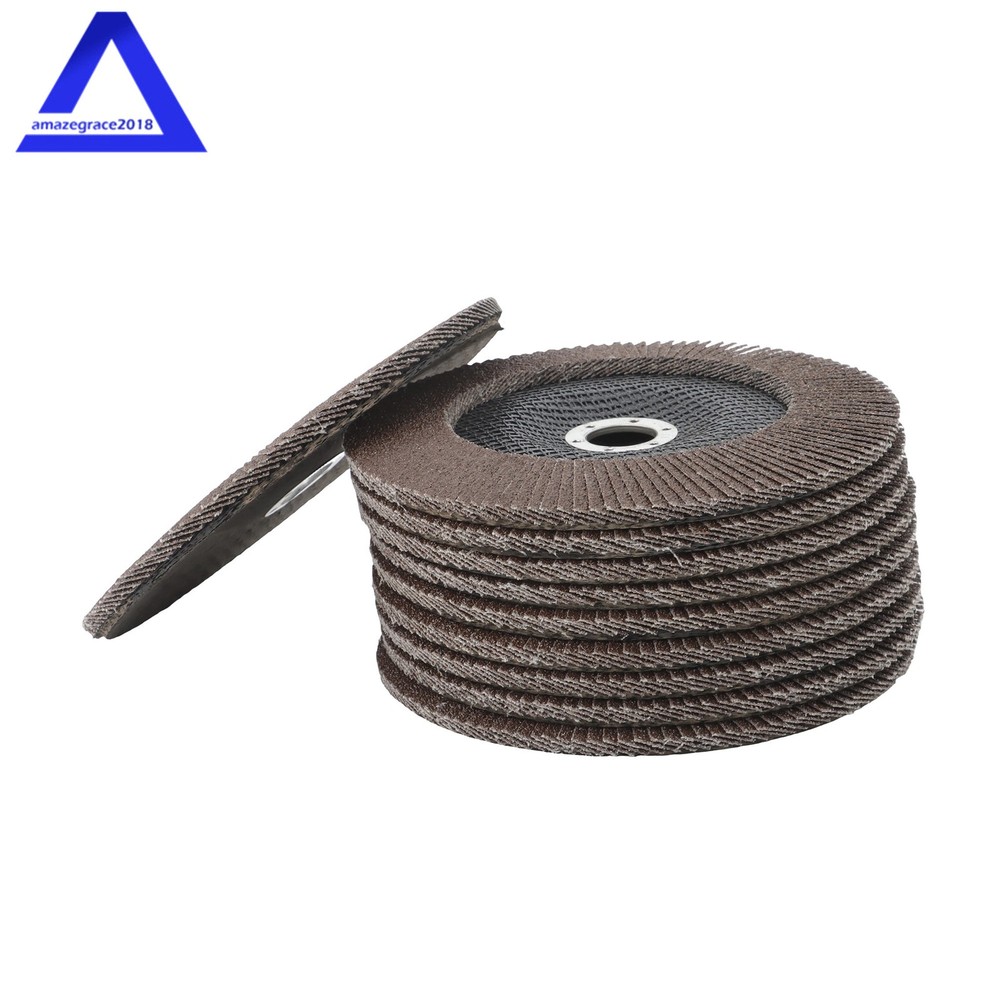 10Pack Flap Disc 40 Grit 7" × 7/8" Sanding Disc Bevel Type #29 For Angle Grinder