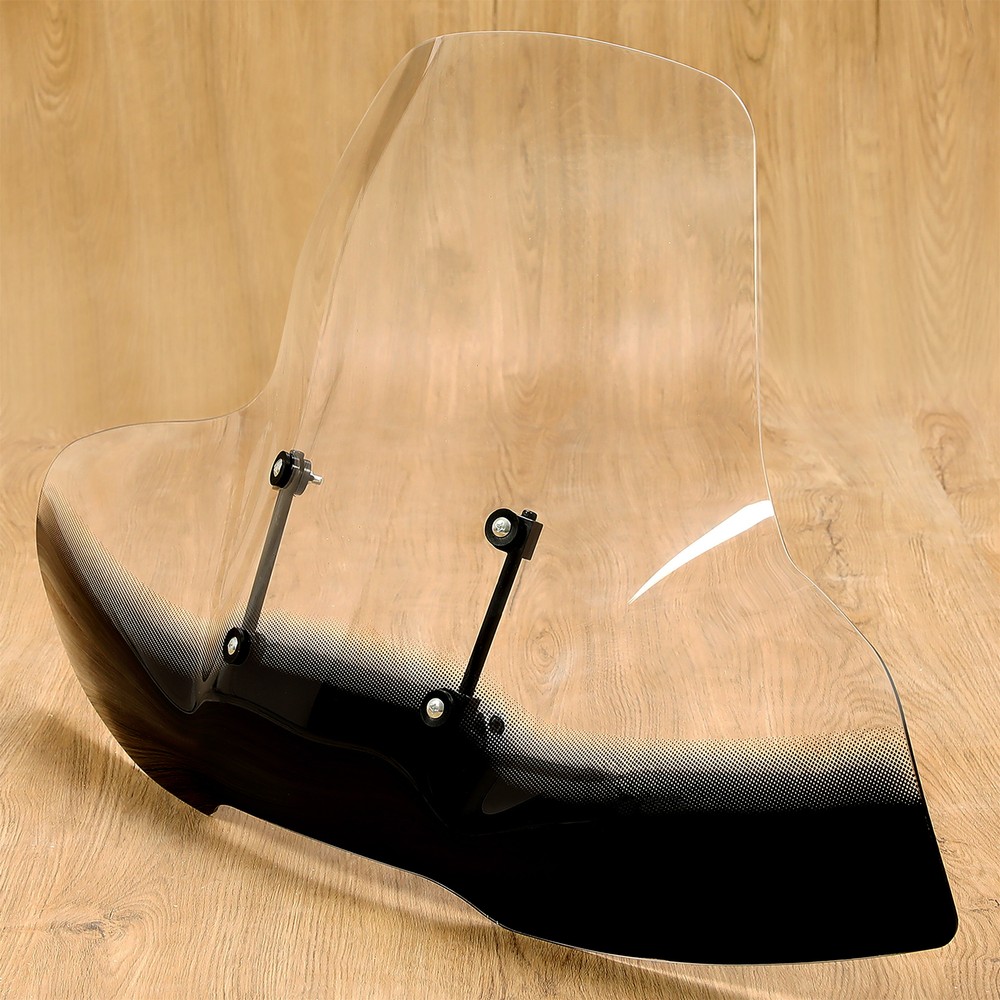 2-Tone Large Windshield Windscreen Screen Protector For ATV Motorcycle Harley