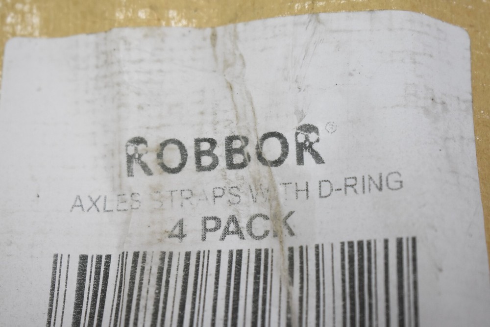 Robbor Axle Strap w/ D-Ring & Protective Sleeve 36" x 2" Tie Down Straps 4 Pack