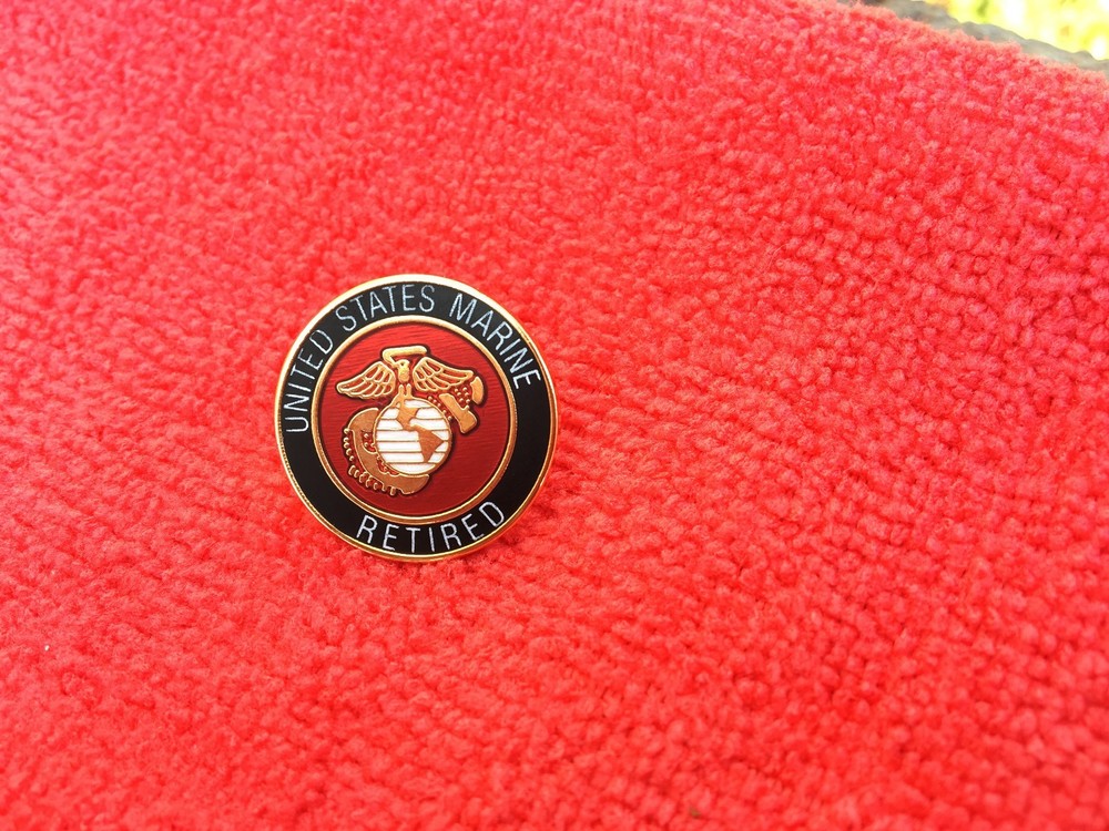 USMC RETIRED HAT/LAPEL PIN
