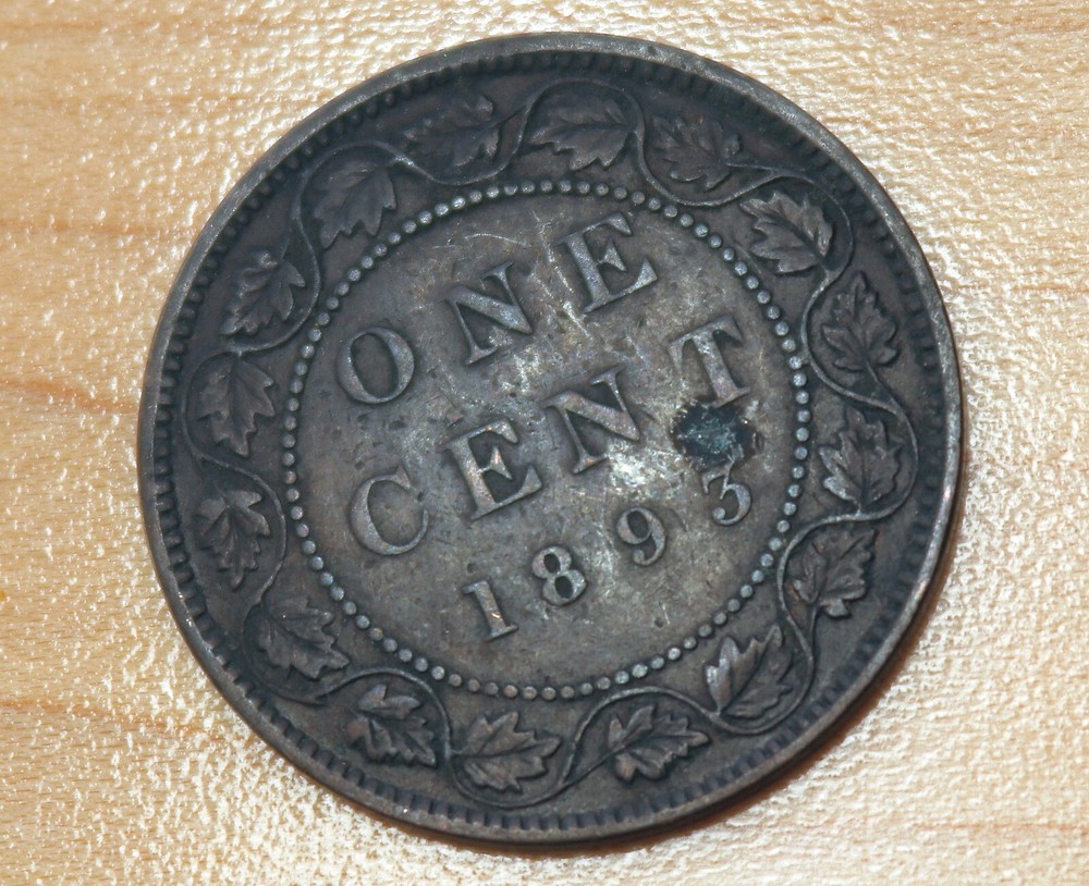 1893 Canada 1 Cent Victoria