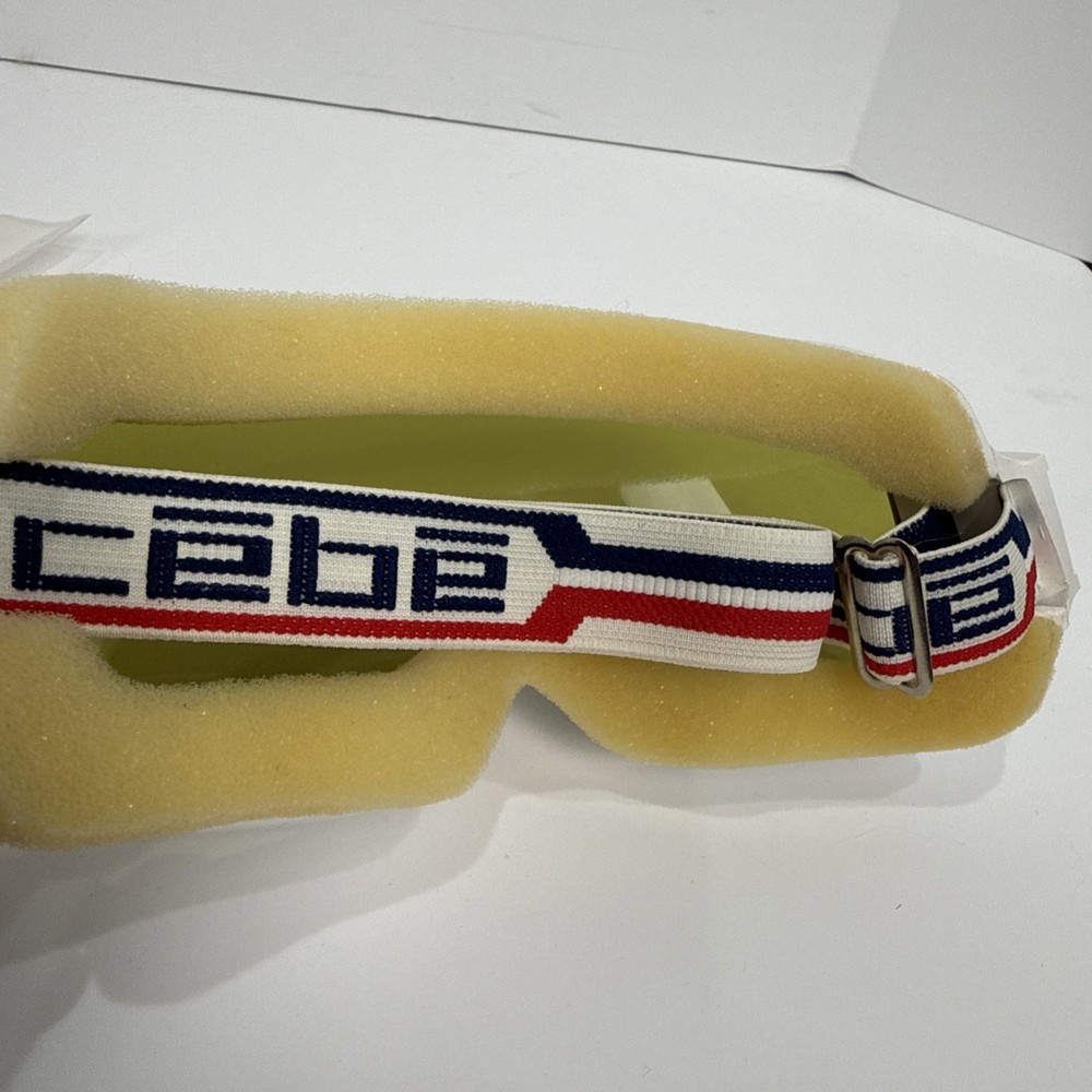Vintage CEBE US Ski Team Goggles Snowboard White Frames