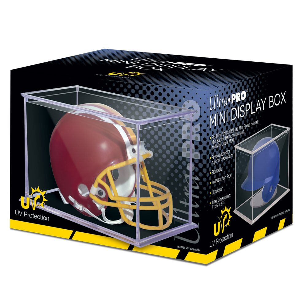 Ultra PRO Mini Helmet Display Case UV Protected Figurine Storage Compartment