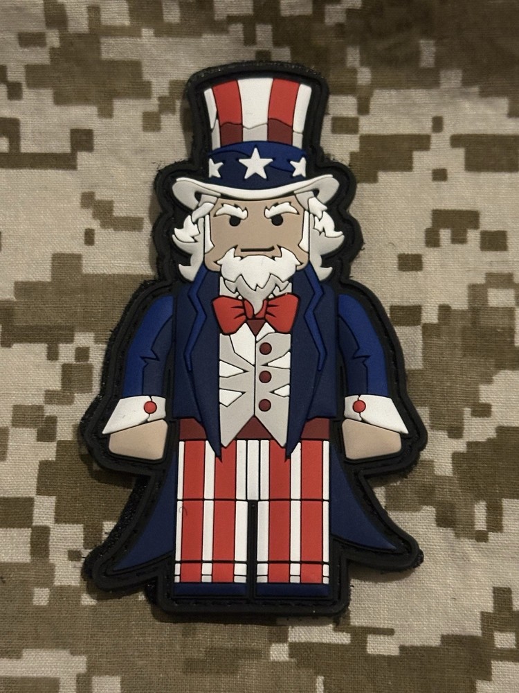 The Grumpy Pencil Uncle Sam Brick Figure