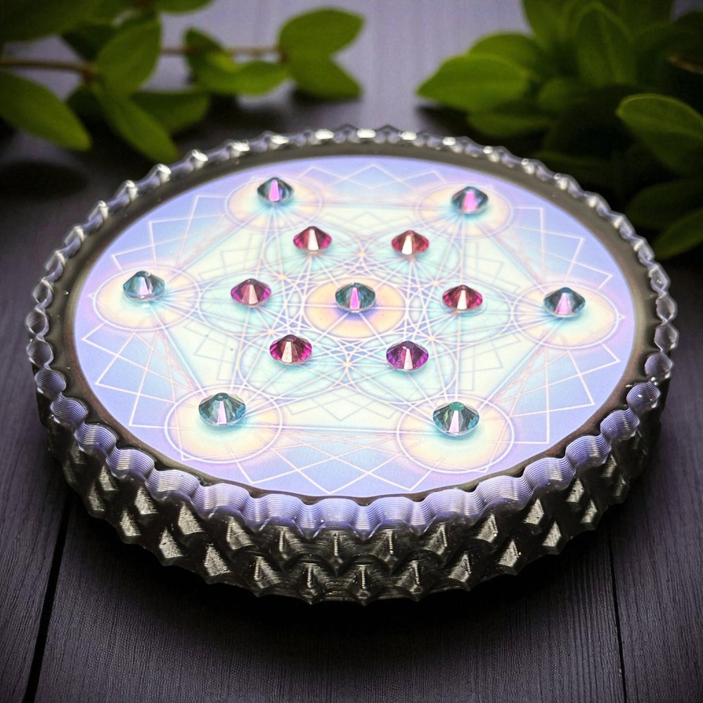 HSFY: Metatrons Cube Crystal Orgonite Grid | Metatron's Cube Grid