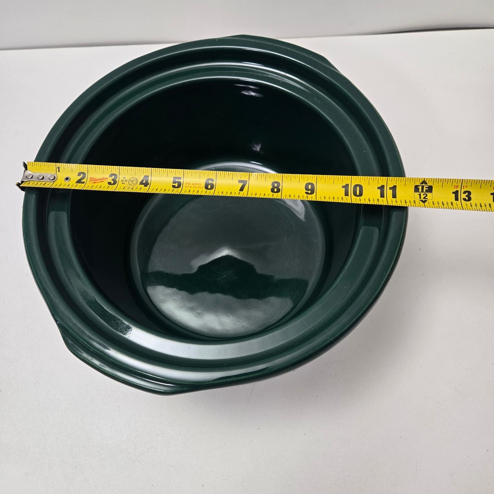 Original Crock Pot Rival 3355 5 qt Quart Replacement Ceramic Bowl Insert Green