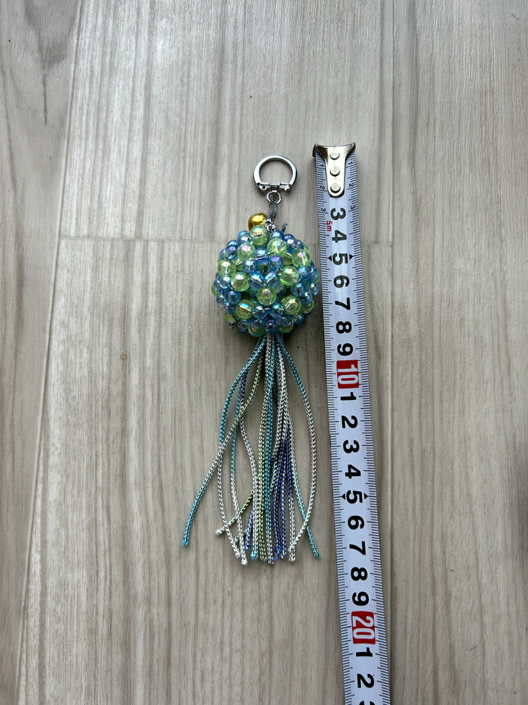 Handmade blue beads by japanese