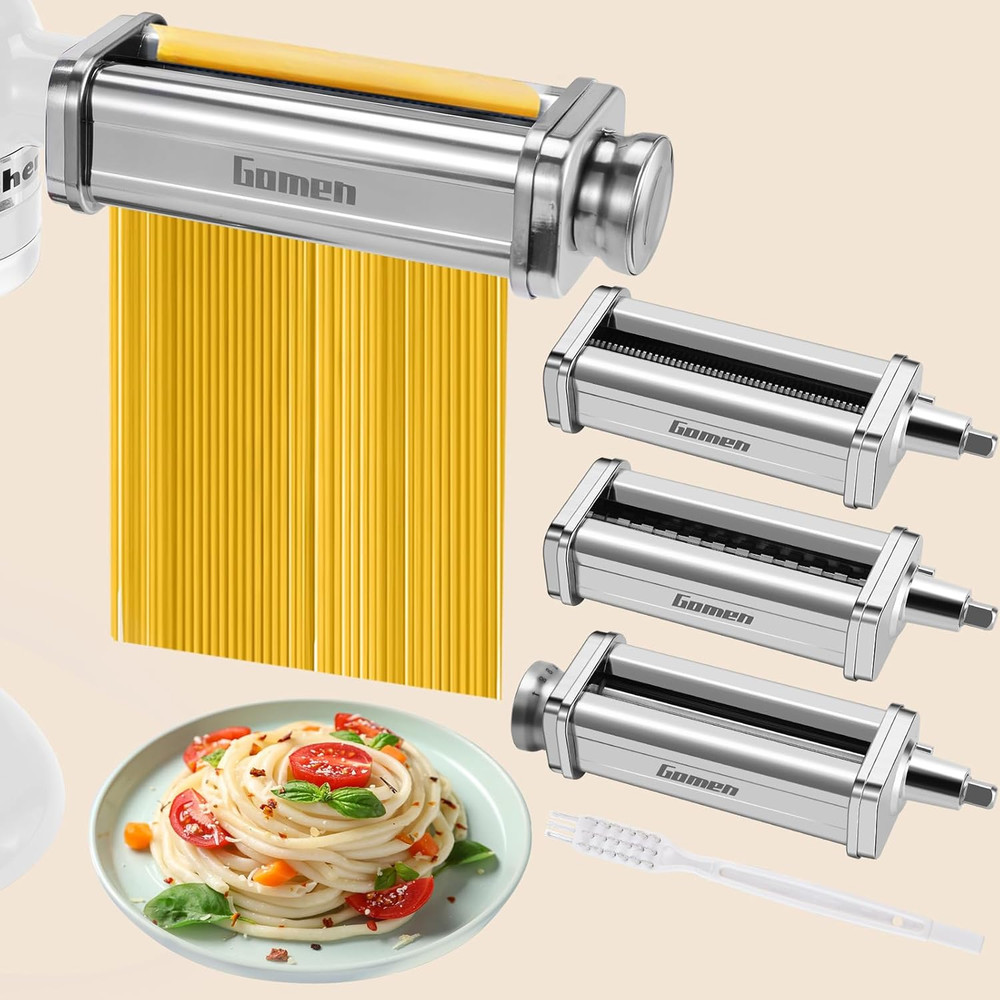 Kitchenaid Pasta Maker Attachment Set - Roller & Cutters for Fresh Pasta