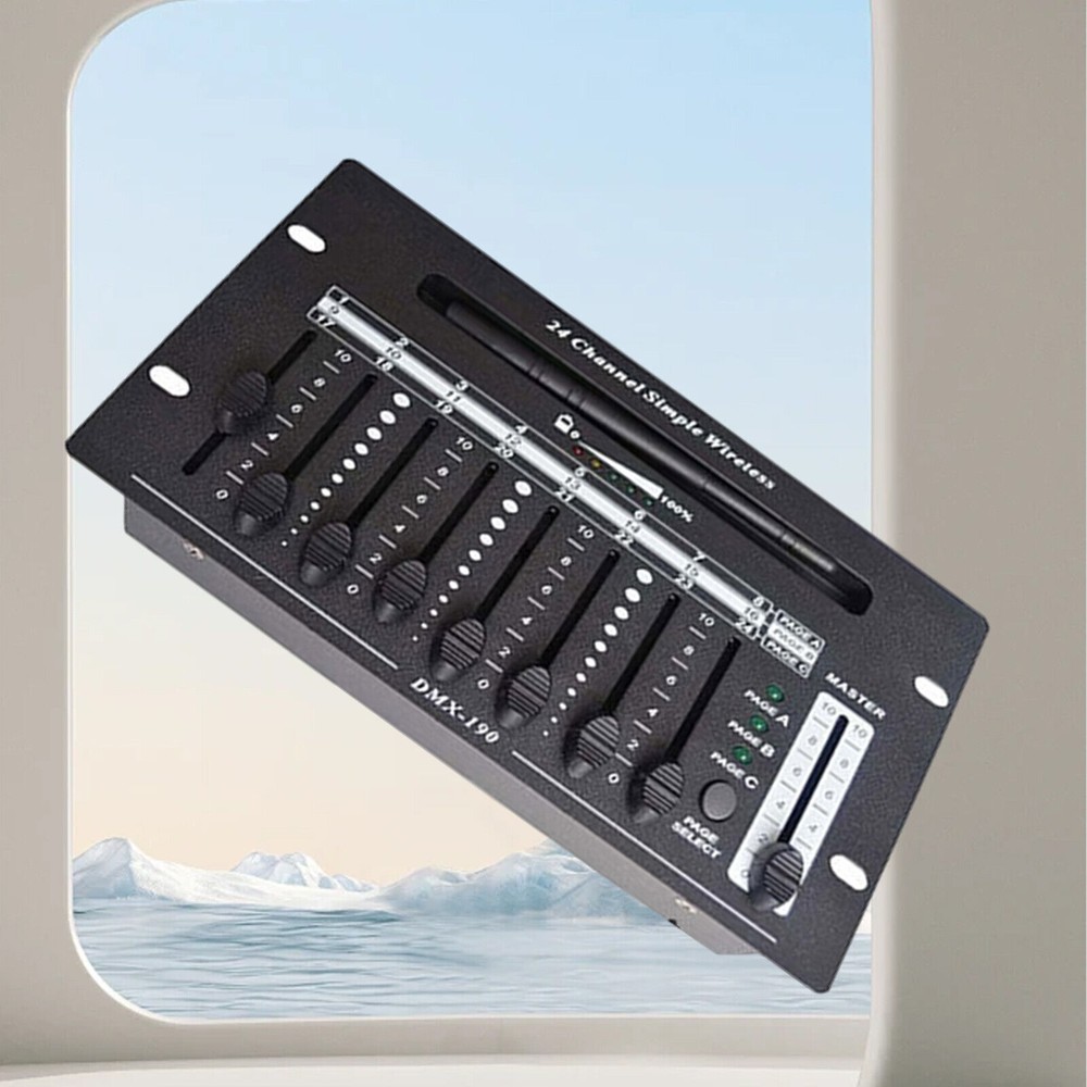 wireless 24 channel 2.4G dmx 512 controller battery console for dj stage light