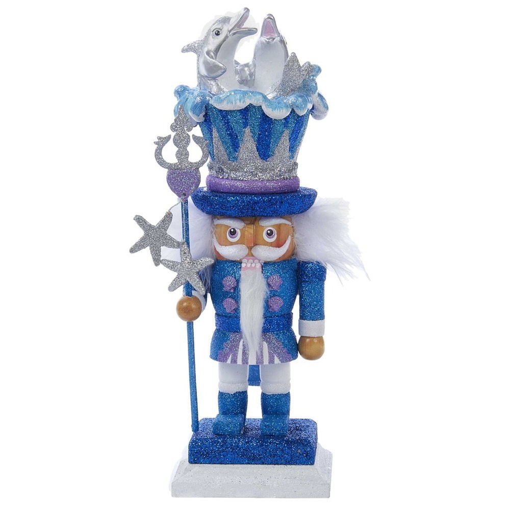 Kurt Adler Hollywood Dolphin Nutcracker, 12-Inch