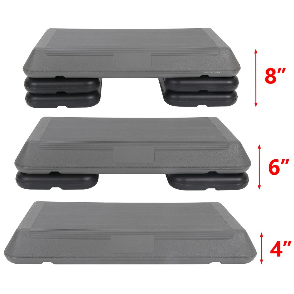 Trainer Adjustable Exercise 28" Aerobic Step Non-Slip Surface Platform Stepper