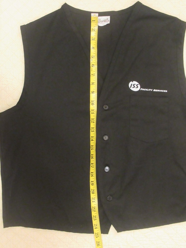 Fame Fabrics - Vest Button Up Black Size XL