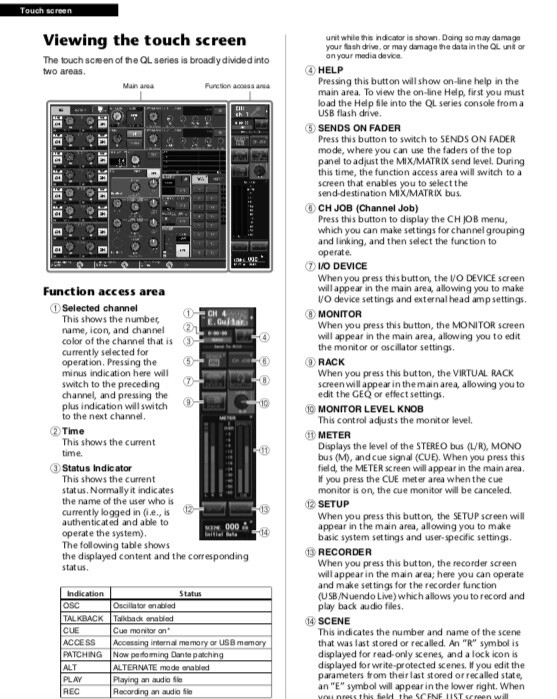 Yamaha QL1 QL5 Digital Mixing Console OWNER'S MANUAL and REFERENCE MANUAL