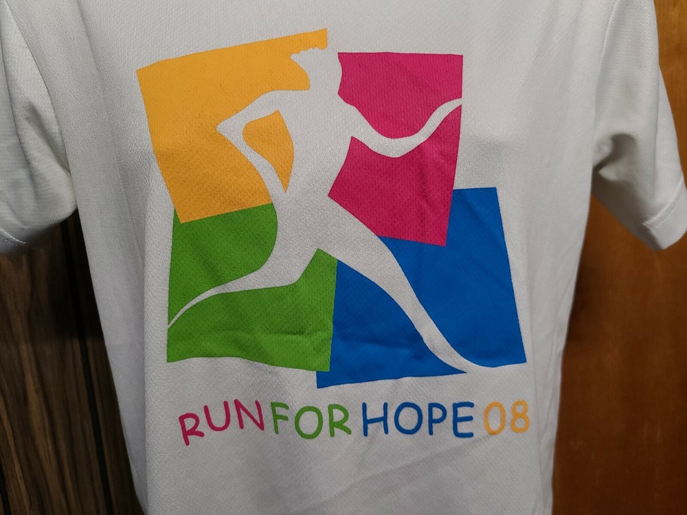 2008 Run for Hope Womens Medium White Jersey