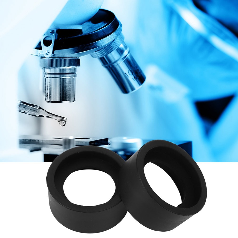 2Pcs Rubber Eyepiece Covers For Stereo Microscope Protection GLTY