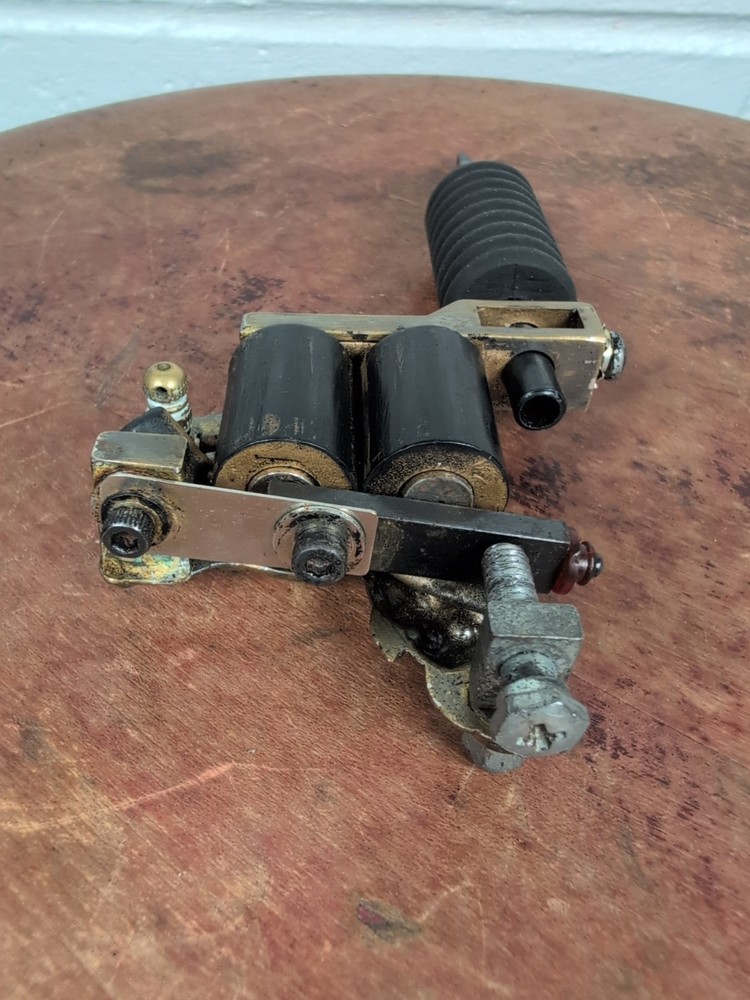 Vintage Coil Tattoo Machine Custom Made Brass