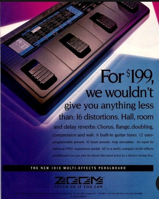 Zoom Player 1010 Multi Effects Guitar Pedal