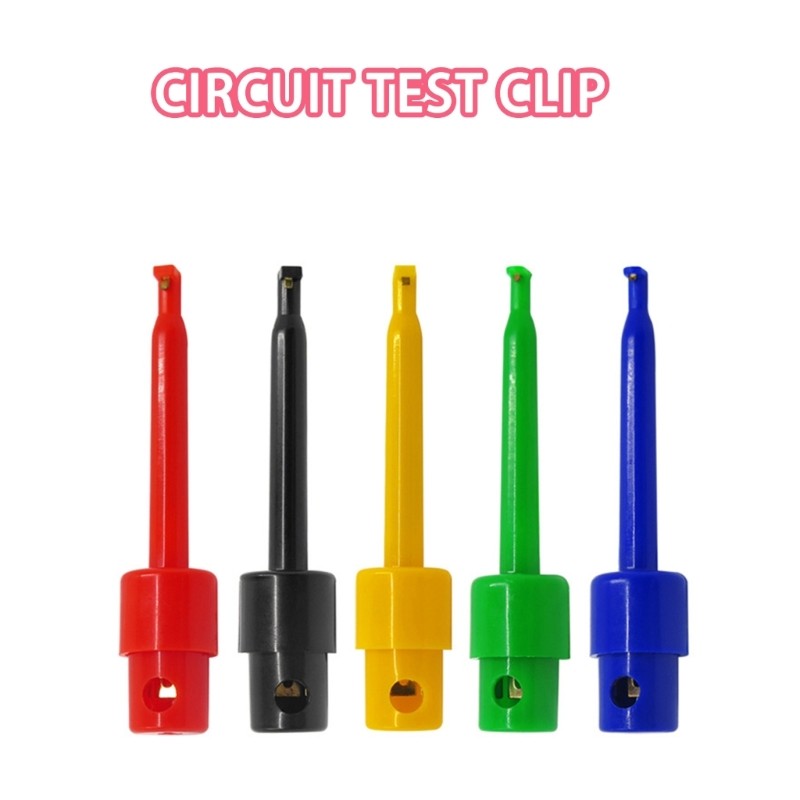 10pcs Spring Loading Test Clip Secure Grip for Circuits Testing Electronics