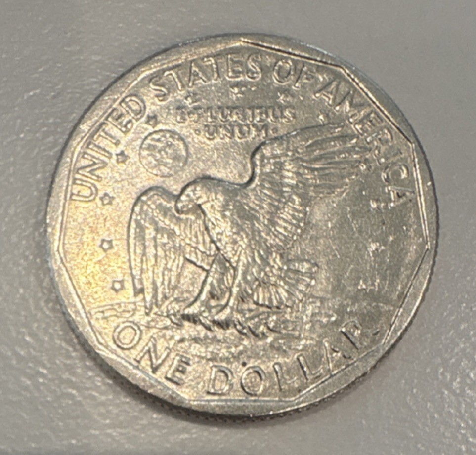 1979 D Susan B Anthony Dollar. Error: Filled D dot, & Filled E Pluribus Dot