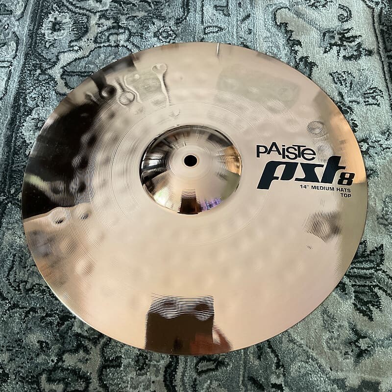 Paiste 14" PST 8 Reflector Medium Hats (Pair)
