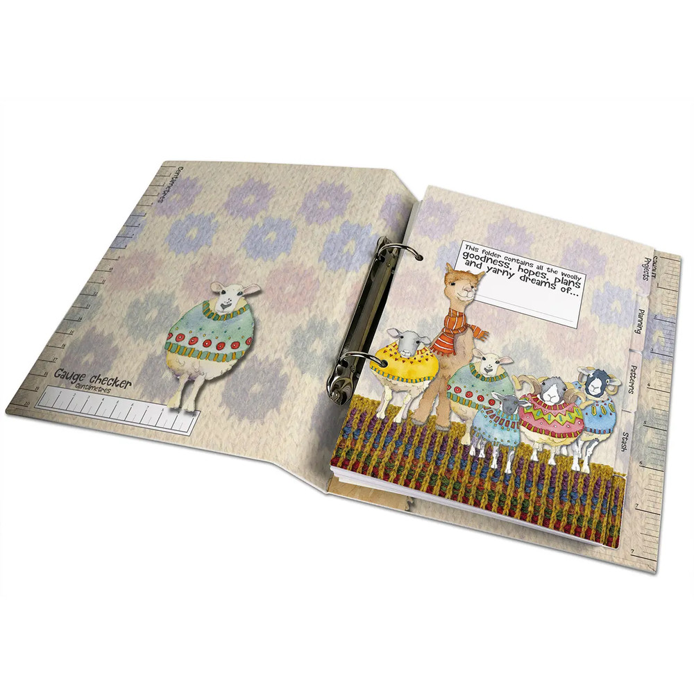 Emma Ball SHEEP IN SWEATERS hardback project folder, crochet, knitting