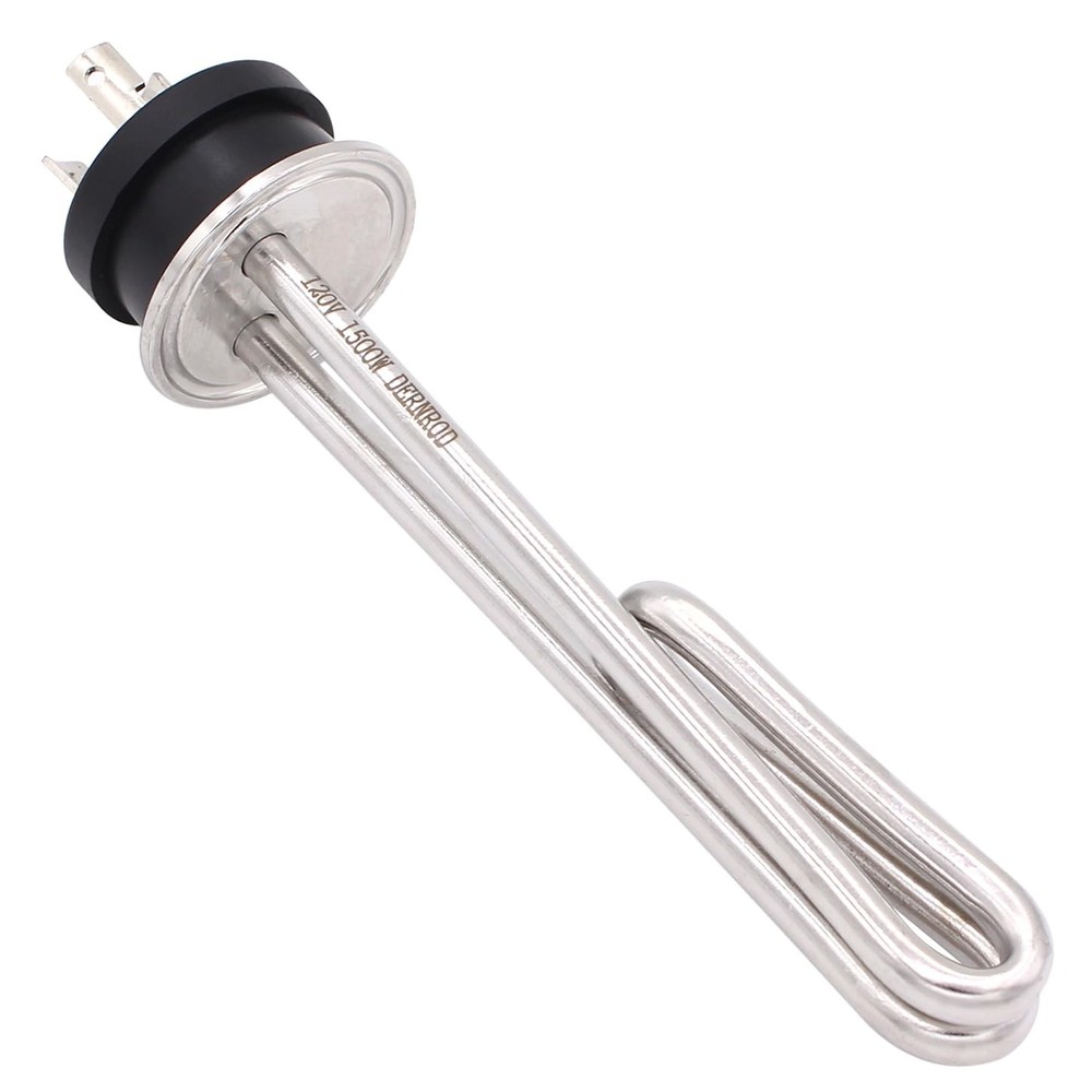 DERNORD 120V 1500W Tri-clamp Foldback Heating Element 1500w, Silver