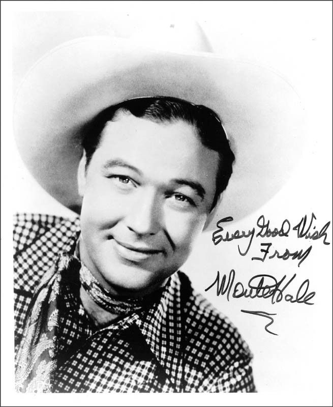 MONTE HALE - AUTOGRAPHED SIGNED PHOTOGRAPH
