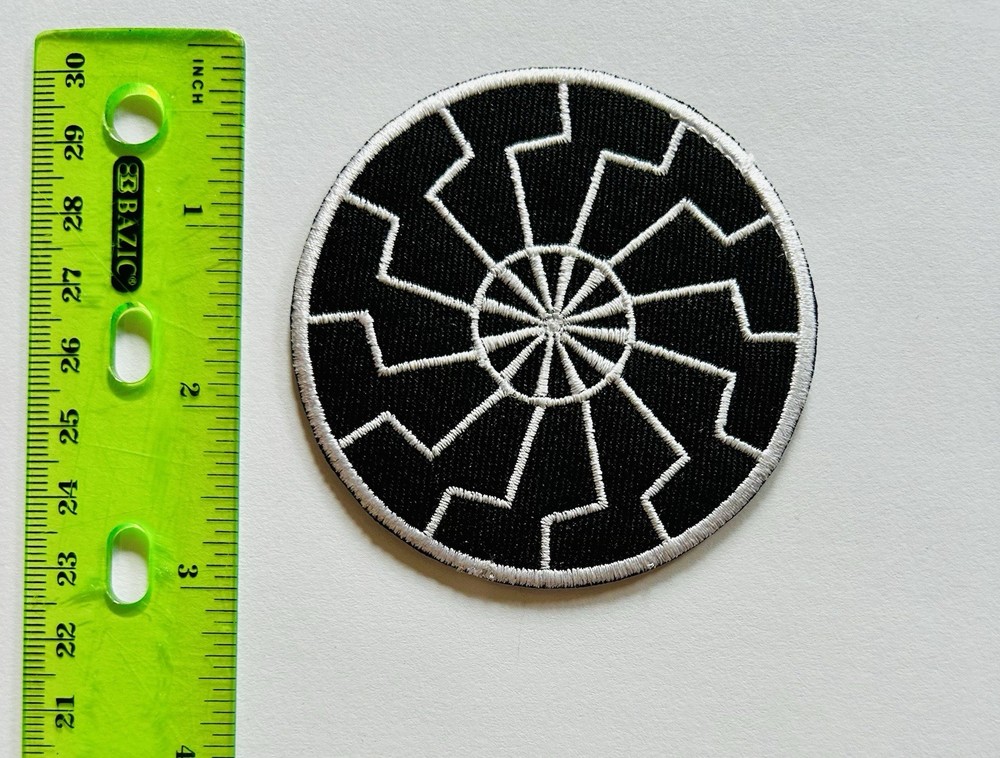 Black Sun Rune Patch Iron On