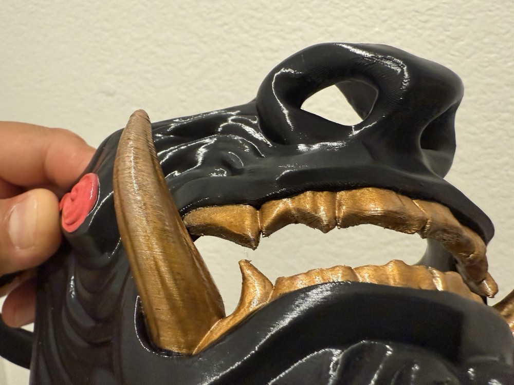 3D Printed Oni Mask Samurai Mask