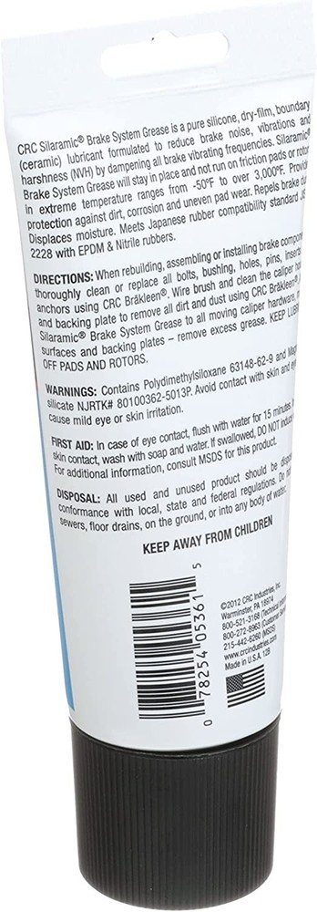 CRC INDUSTRIES 05361 CRC - SILARAMIC® BRAKE SYSTEM GREASE