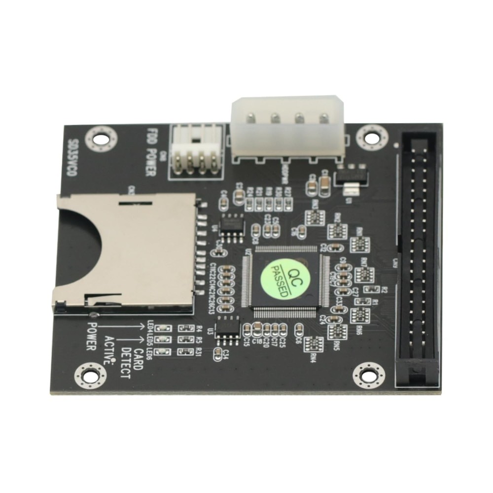 5V for SD Card Module to IDE3.5 40 Pin Disk Drive Adapter Board Riser...