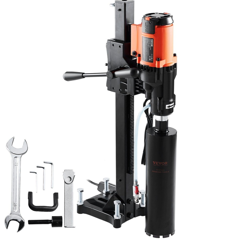 8in Core Drilling Rig, 2500W, Rustproof Shaft, Stand