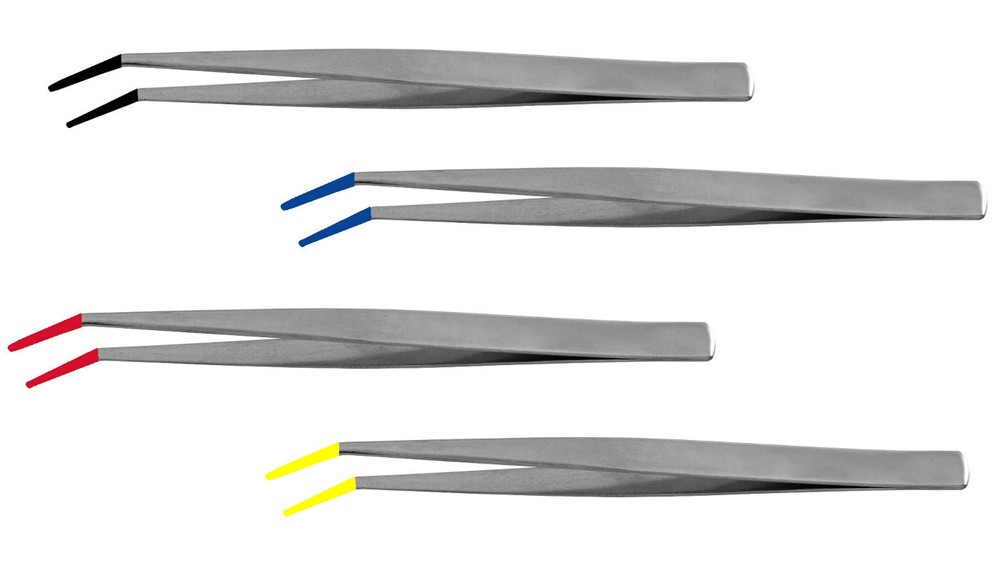 Rubber Tipped Tweezers for Object Placing Special Model Builder Hand Tools 2pk