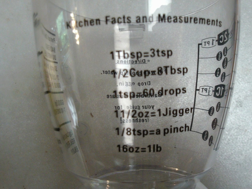 Good Egg Bad Egg Freshness Guide Plastic Measuring Cup