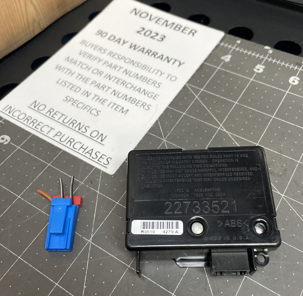 GM Theft-Locking Keyless Entry Module 22733521