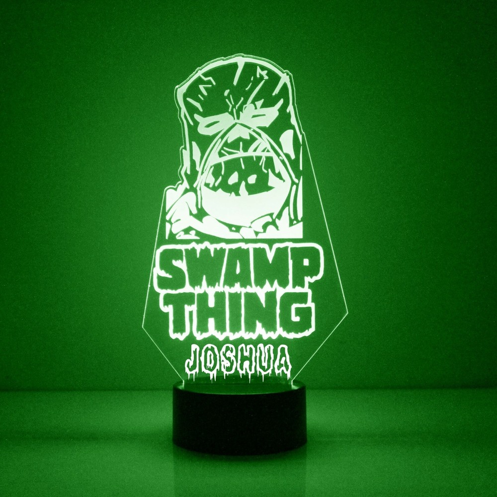 Swamp Thing, LED Night Light, with Remote Control, Engraved Light Up,