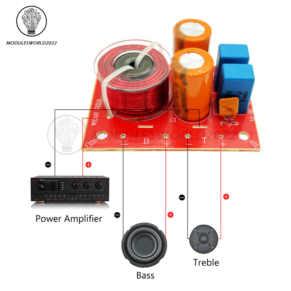 Speaker Modification Upgrade Crossover Frequency Filter High & Low Two-way HiFi