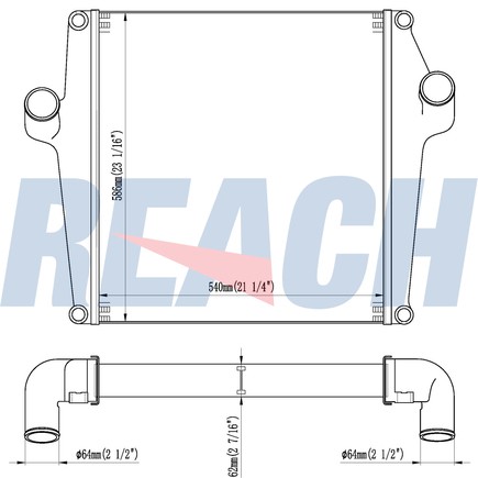 Intercooler Reach Cooling 61-1889