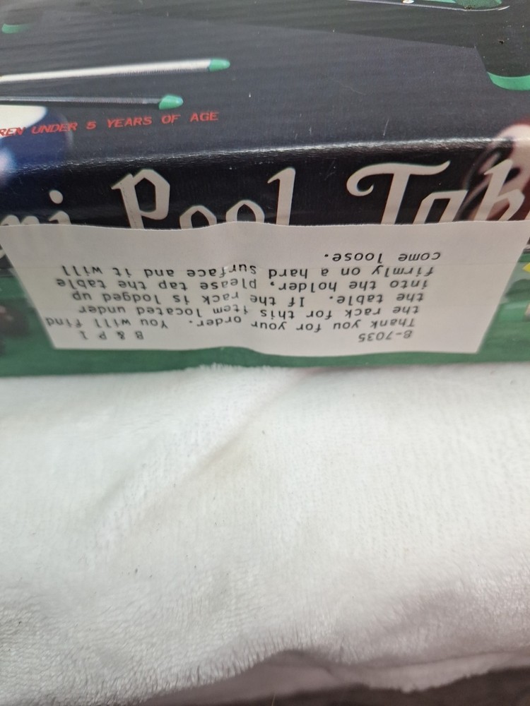 Desktop MINI POOL TABLE World Showcase Gift Collection Open Box Great Condition
