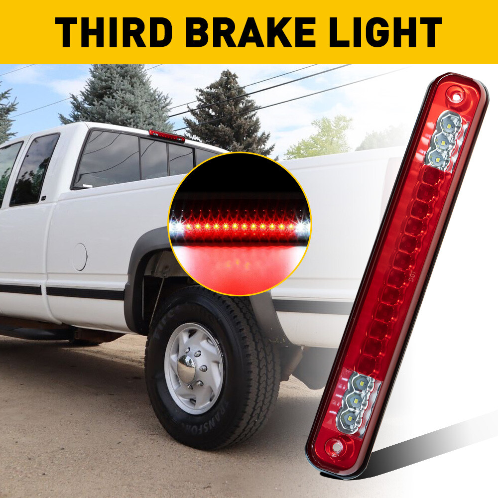 Third 3rd Brake Cargo Light Red For Chevy GMC C/K1500 Silverado Sierra 88-98 EOA