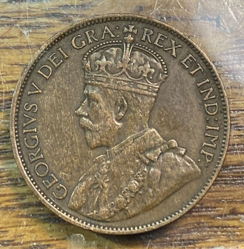 1913 Canada Large Cent Nice Original XF KM-21 CHRC