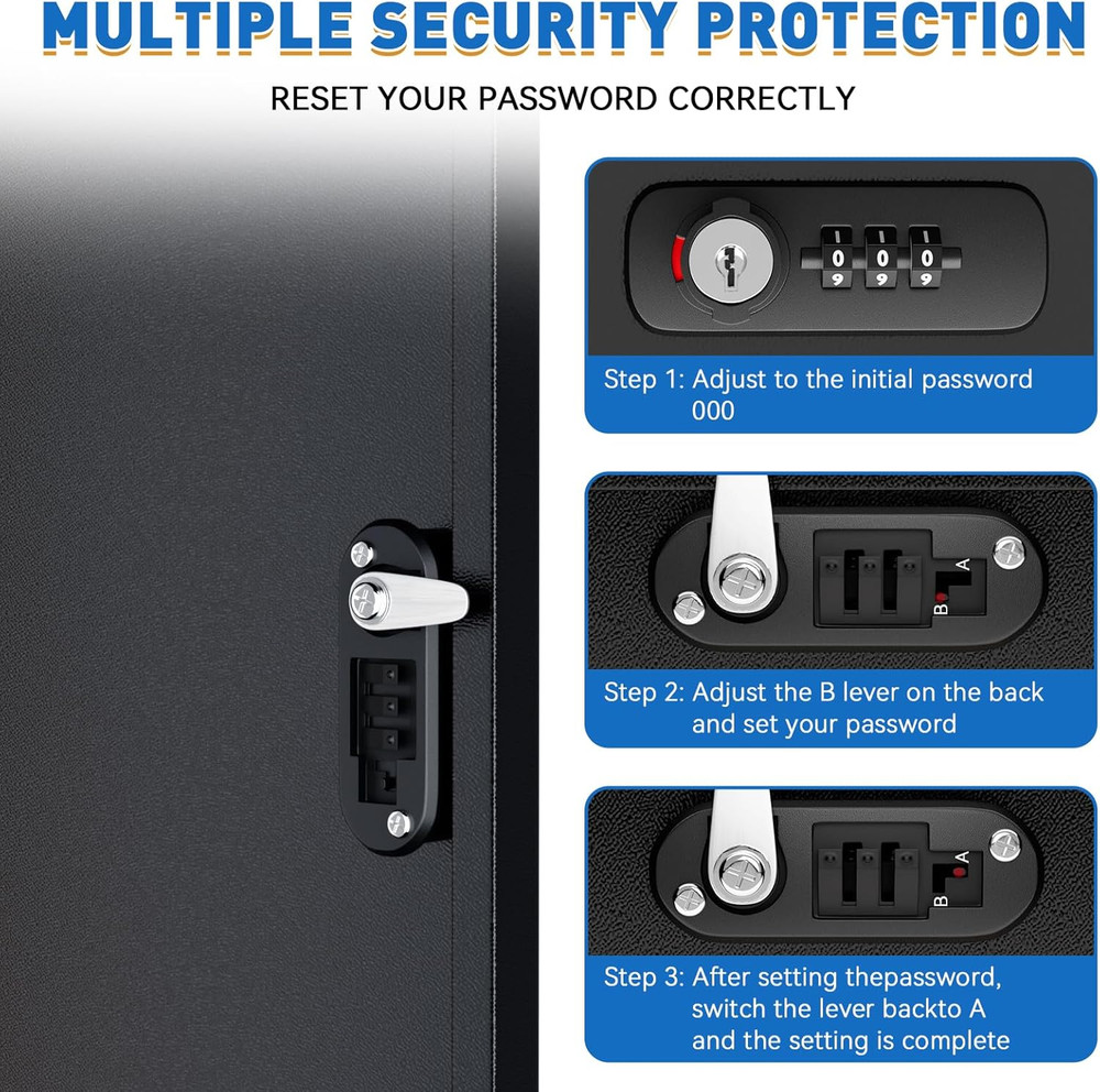 Package Delivery Boxes for Outside, Extra Large Parcel Drop Box with Combination
