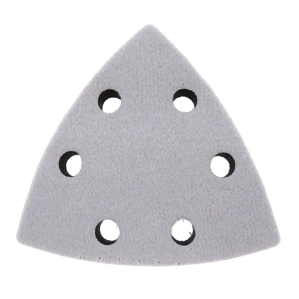 90*90*90mm 6 Hole Triangular Foam Cushion Interface Buffer Pad For Sanding Pads