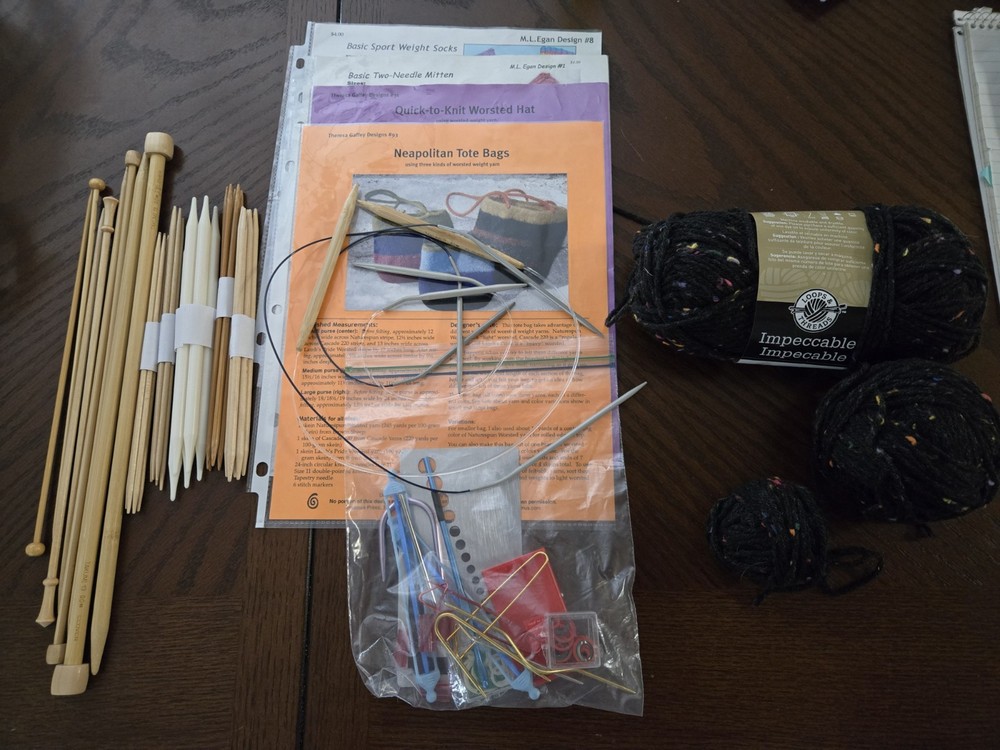 Knitting Lot Of Needles, Basic Patterns, Accessories, Everything But Yarn