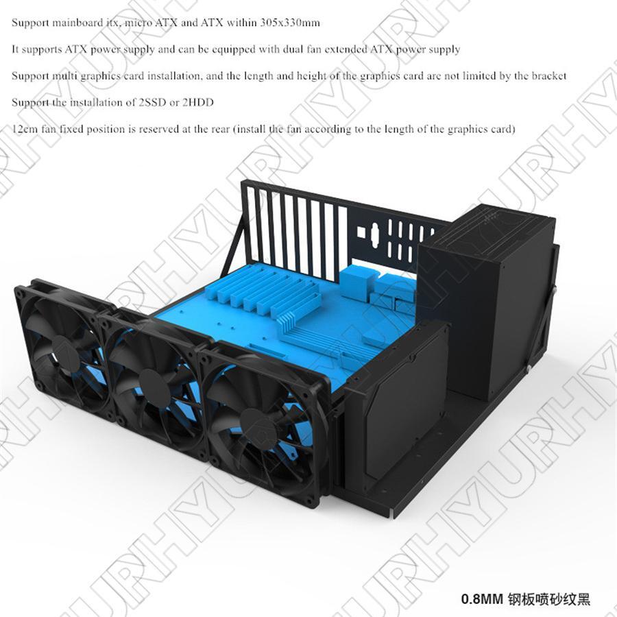 1 x Open Chassis Computer Case Motherboard Bracket Equipment Mining Rig Frame