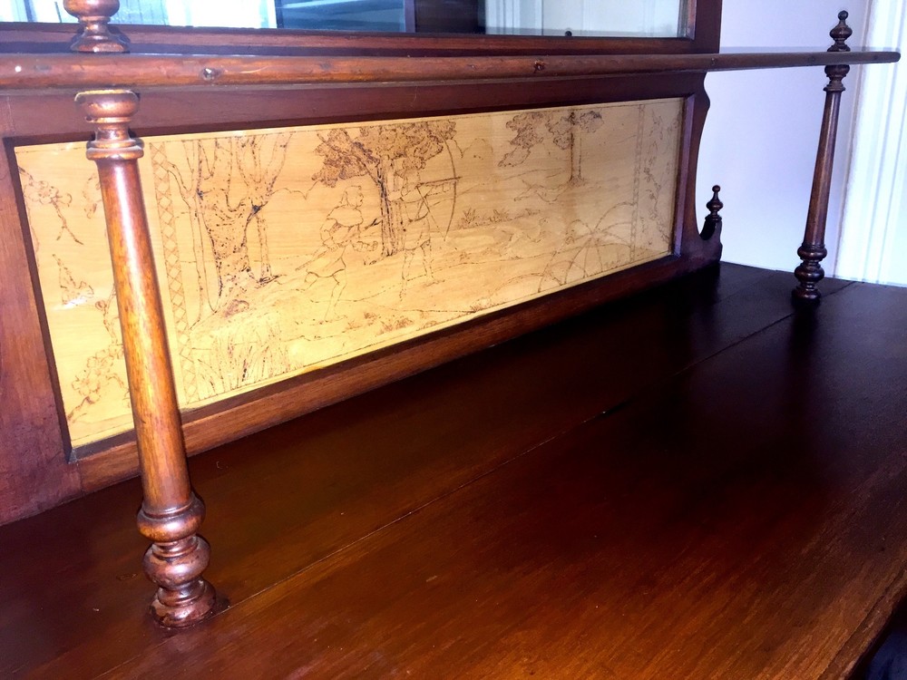Antique ENGLISH Chinoiserie Buffet Sideboard