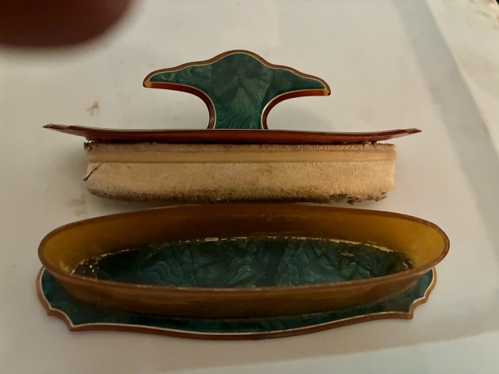 Antique Celluloid Nail Buffer Art Deco Era