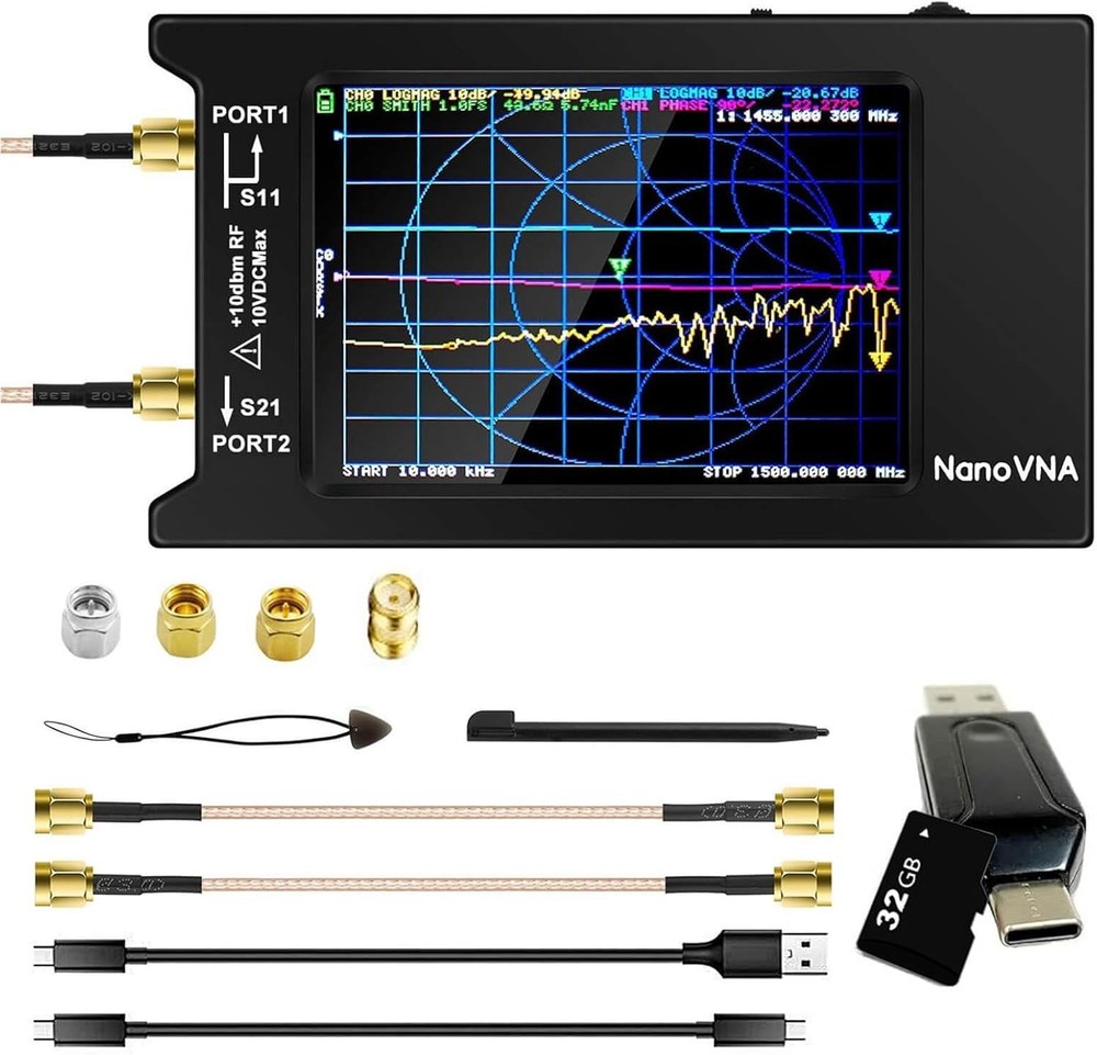 VNA Antenna Analyzer 1.5GHz Touchscreen